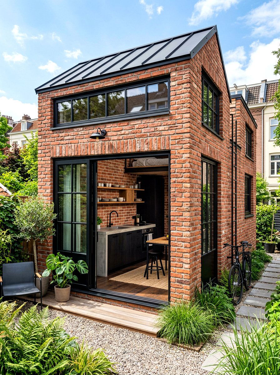 Modern brick tiny house - 30 tiny house ideas