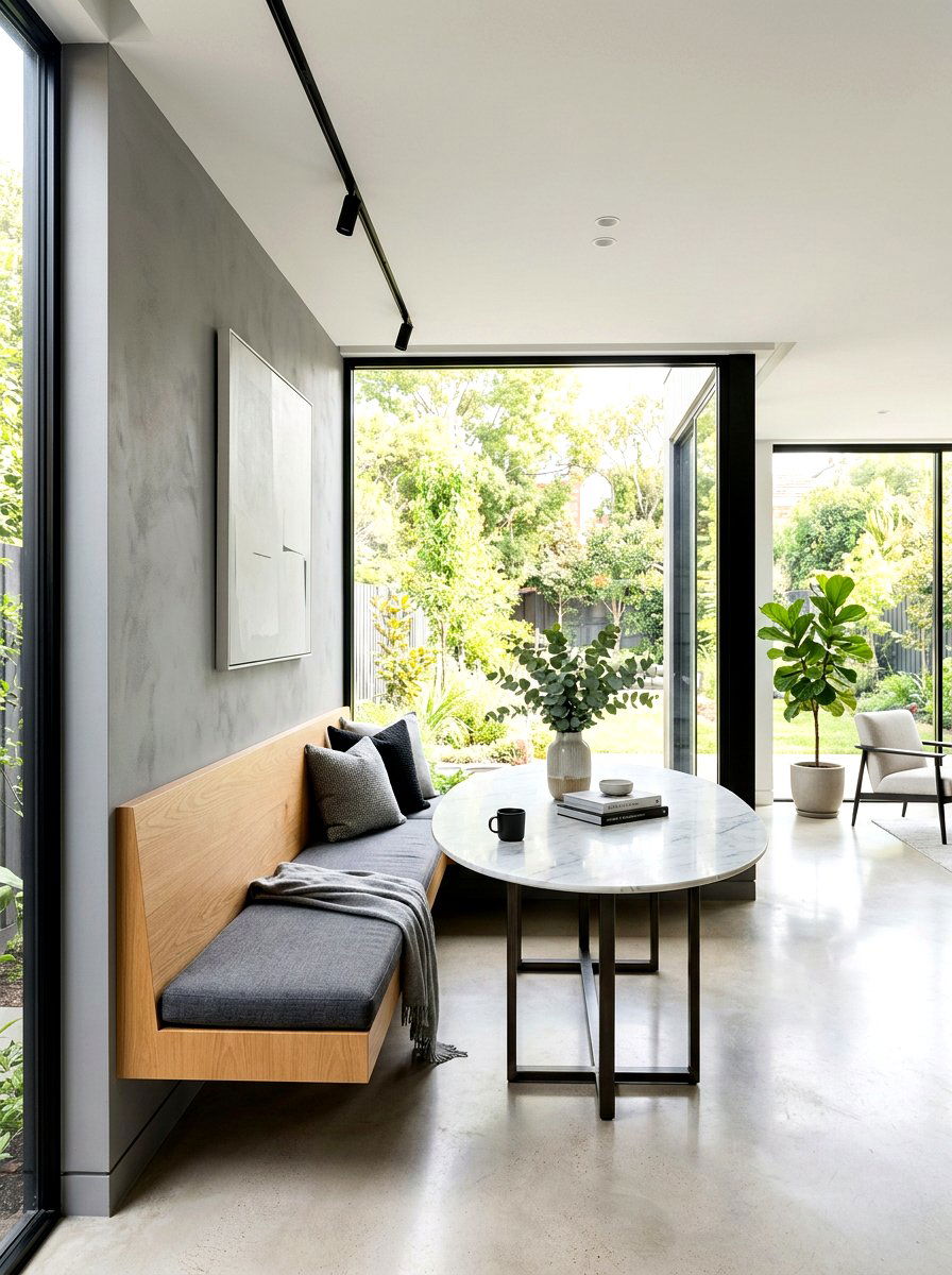 Modern built in seating - 30 banquette seating ideas