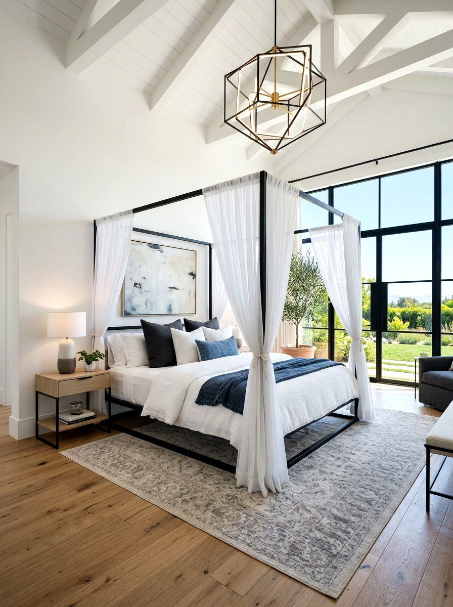 Modern canopy bed - 30 luxury Pinterest bedroom ideas