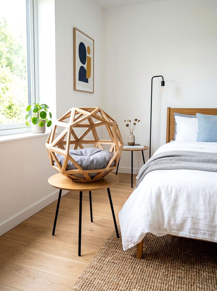 Modern cat bed - 30 cat room aesthetic ideas
