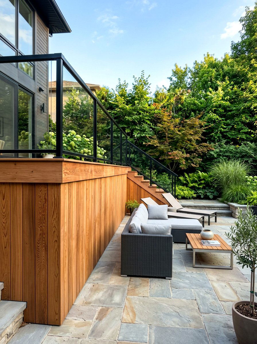 Modern cedar deck skirting - 30 deck skirting lattice ideas