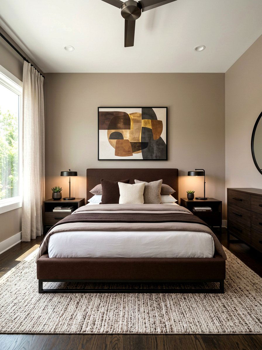 Modern chocolate brown bedroom - 30 chocolate bedroom ideas