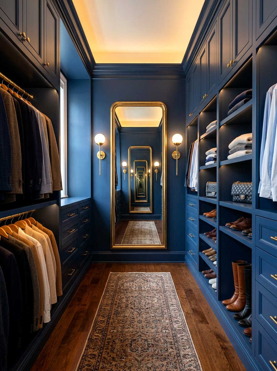 Modern closet wall sconce - 30 closet lighting ideas