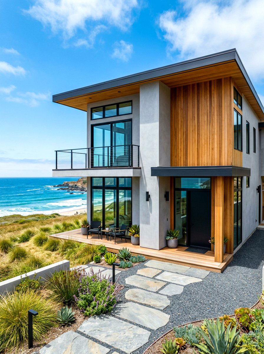 Modern coastal house exterior - 30 beach cottage exterior ideas