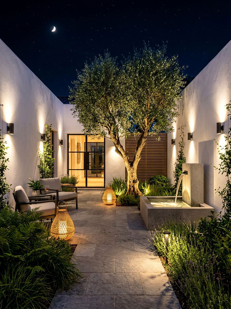 Modern courtyard lighting - 30 modern outdoor lighting ideas