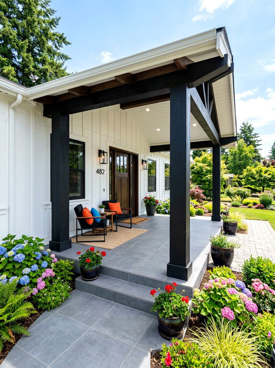 Modern craftsman porch update - 30 craftsman front porch ideas