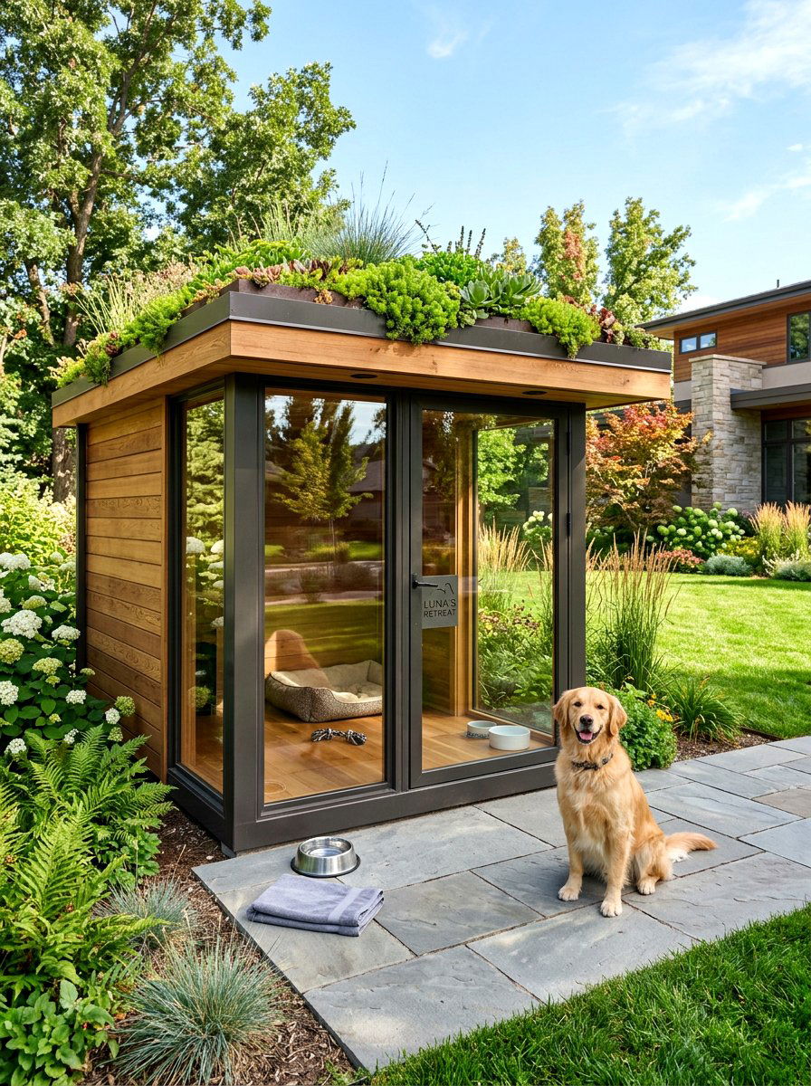 Modern dog house - 30 dog friendly backyard luxury ideas