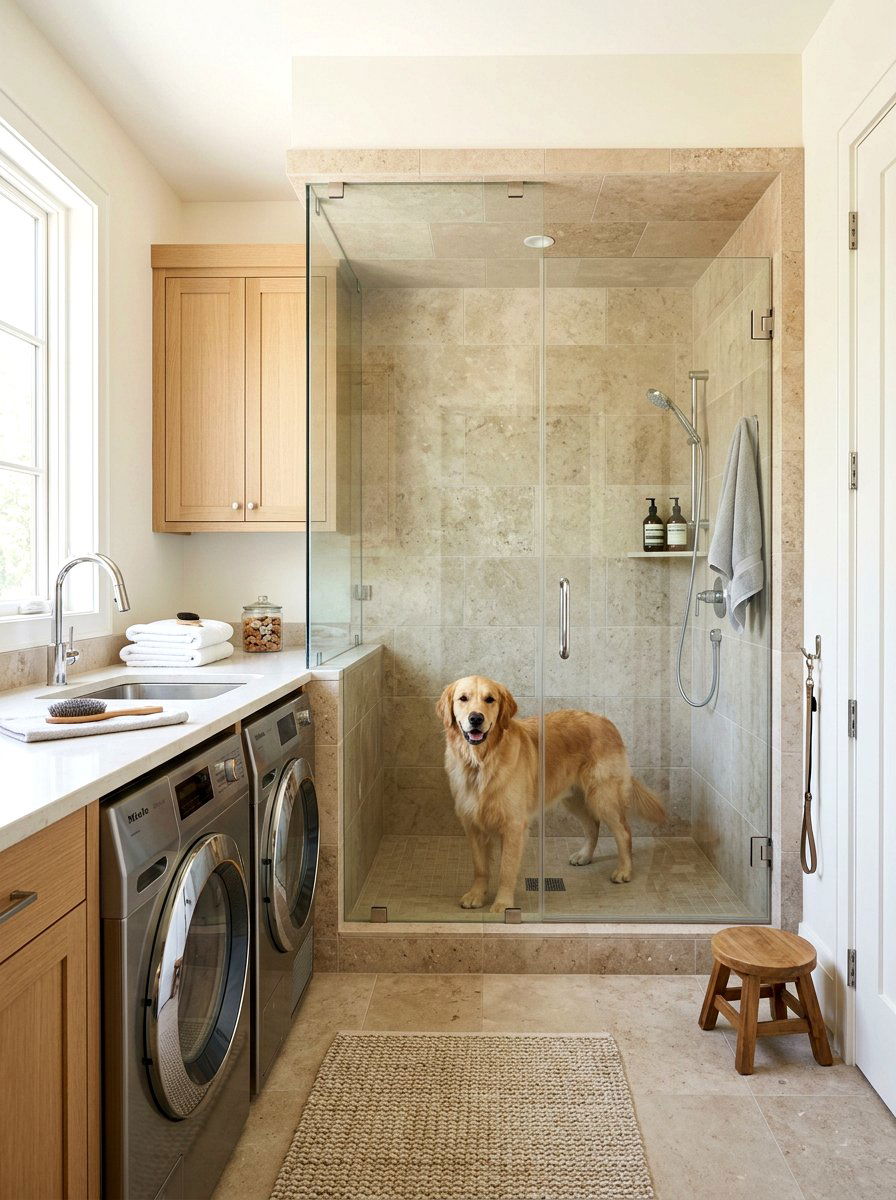Modern dog wash - 30 dog washing station ideas