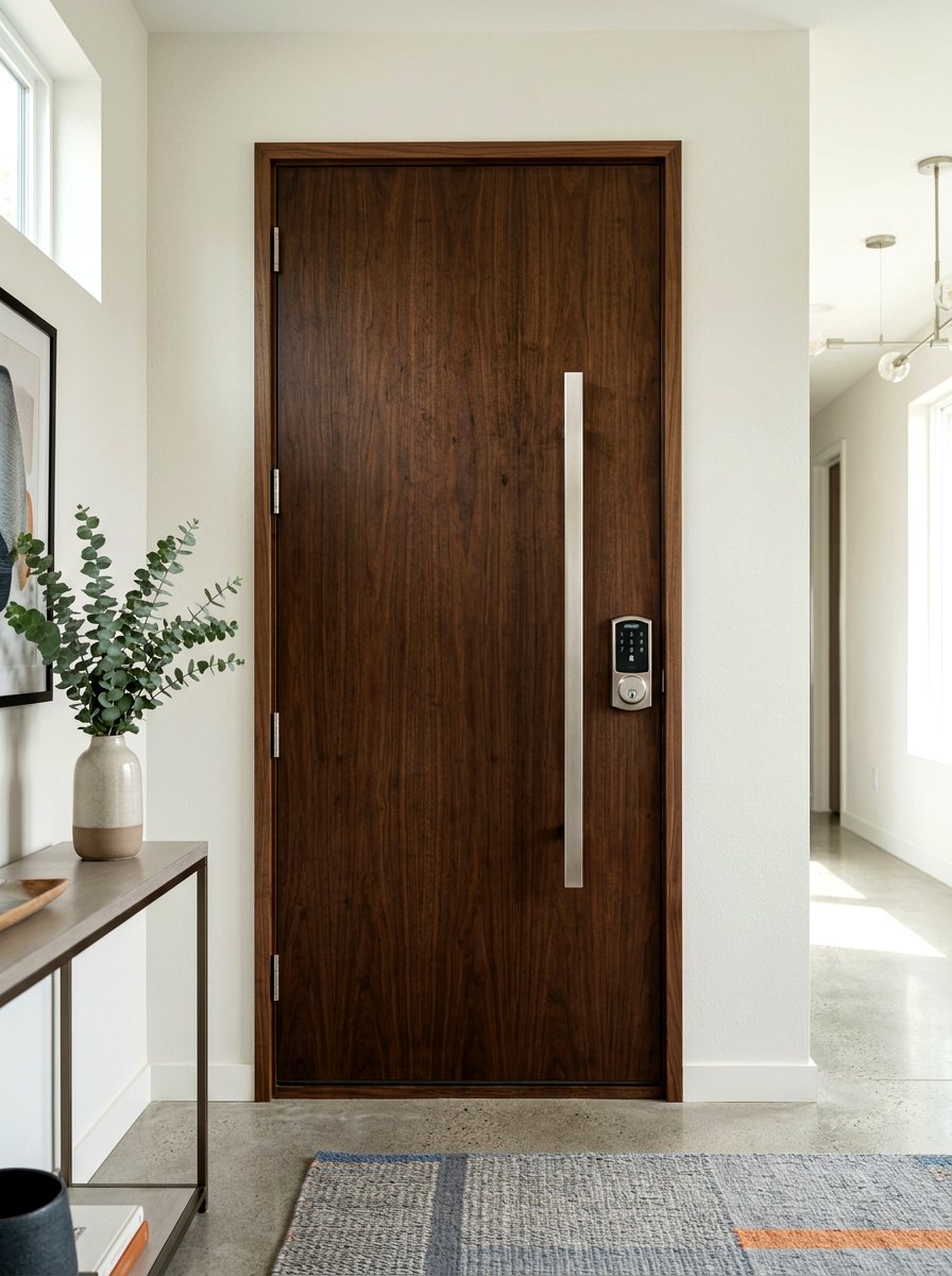 Modern door handle - 30 modern front entry ideas