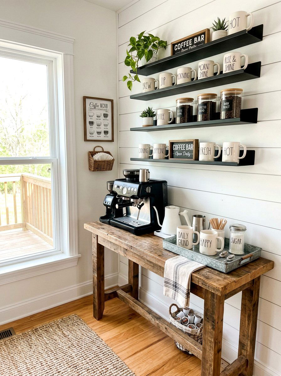 30 Coffee Station Ideas For a Stylish, Organized Morning Routine