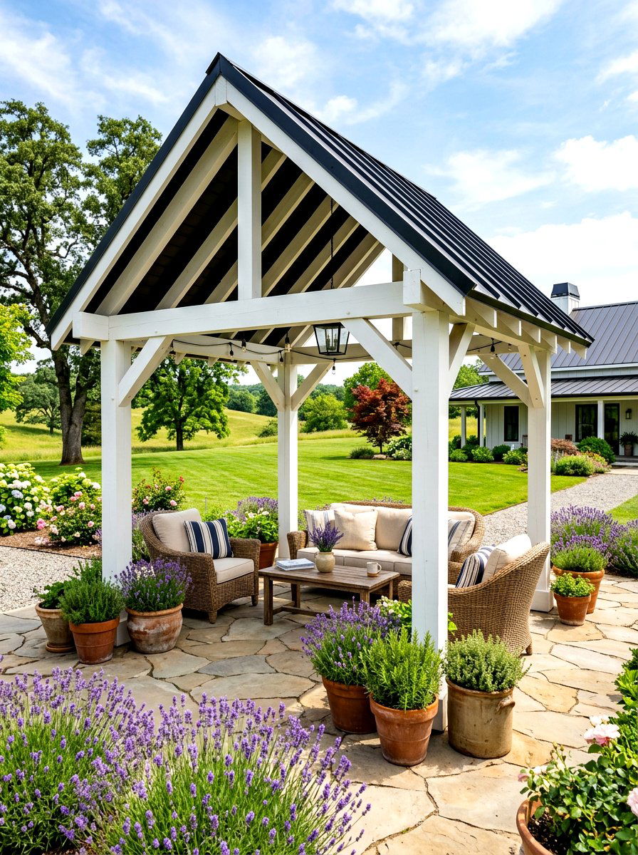 Modern farmhouse gazebo - 30 modern gazebo ideas