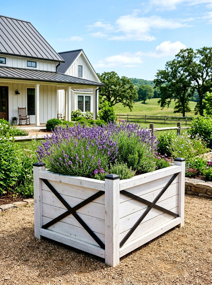 Modern farmhouse raised bed - 30 modern raised bed ideas