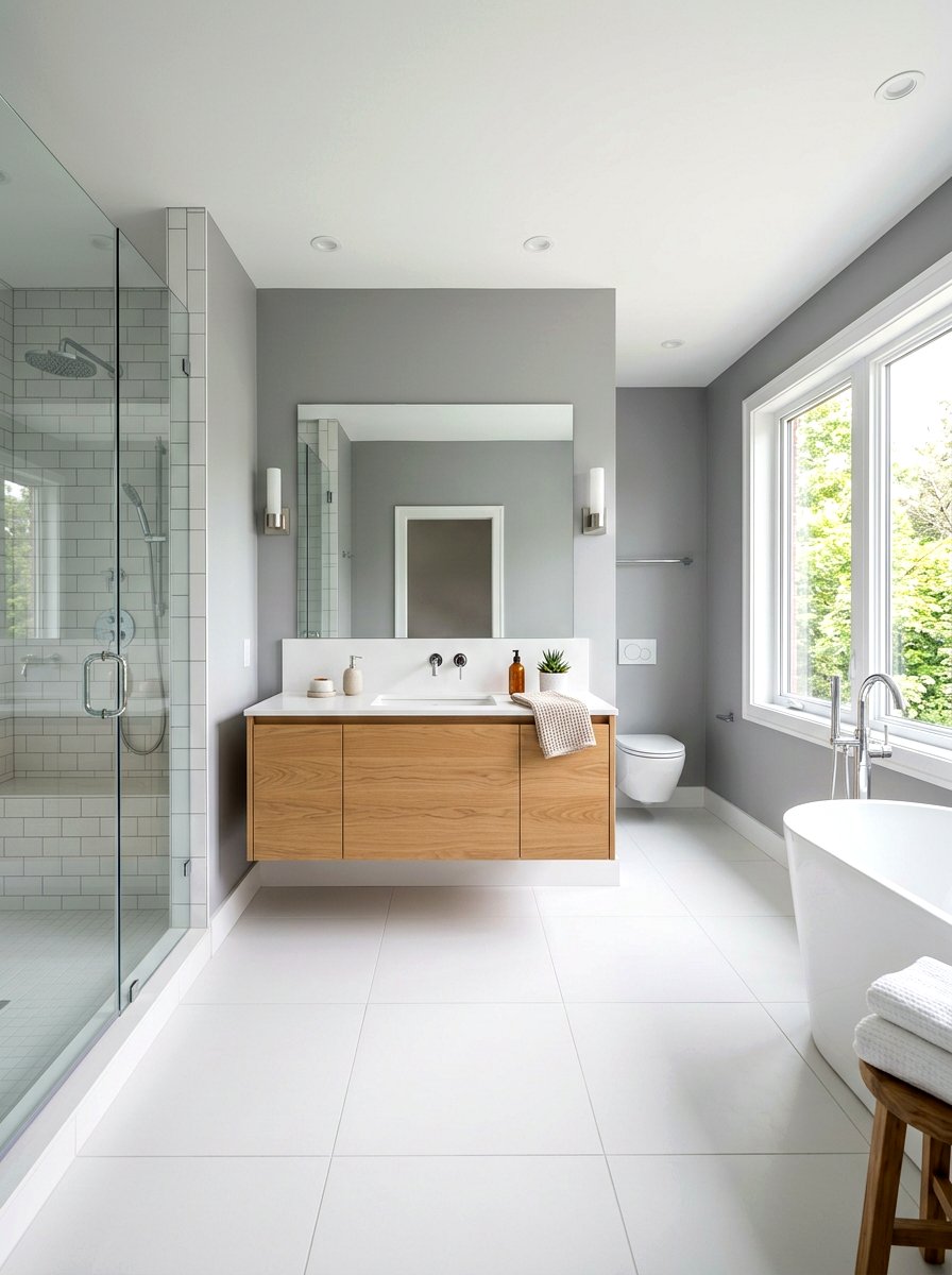 Modern floating vanity - 30 bathroom makeover ideas