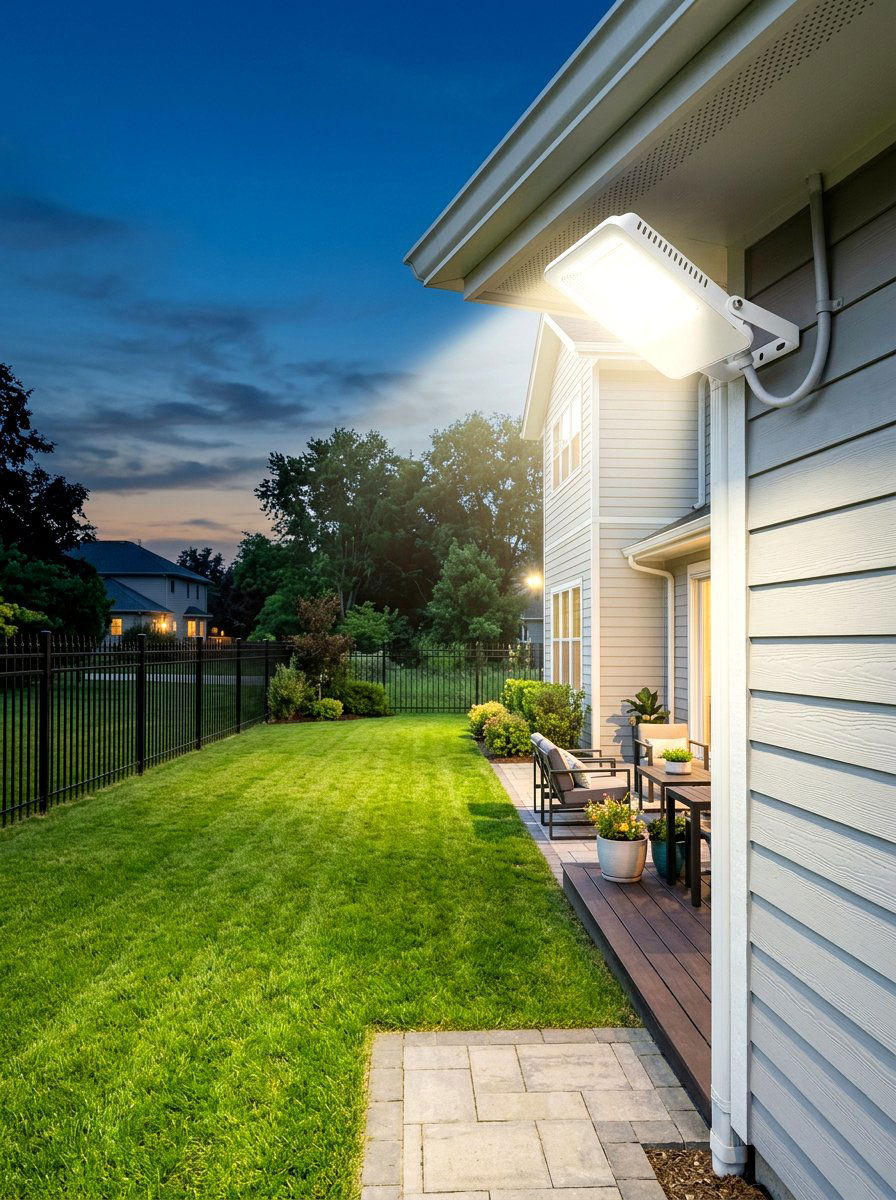 Modern flood light - 30 landscape lighting ideas