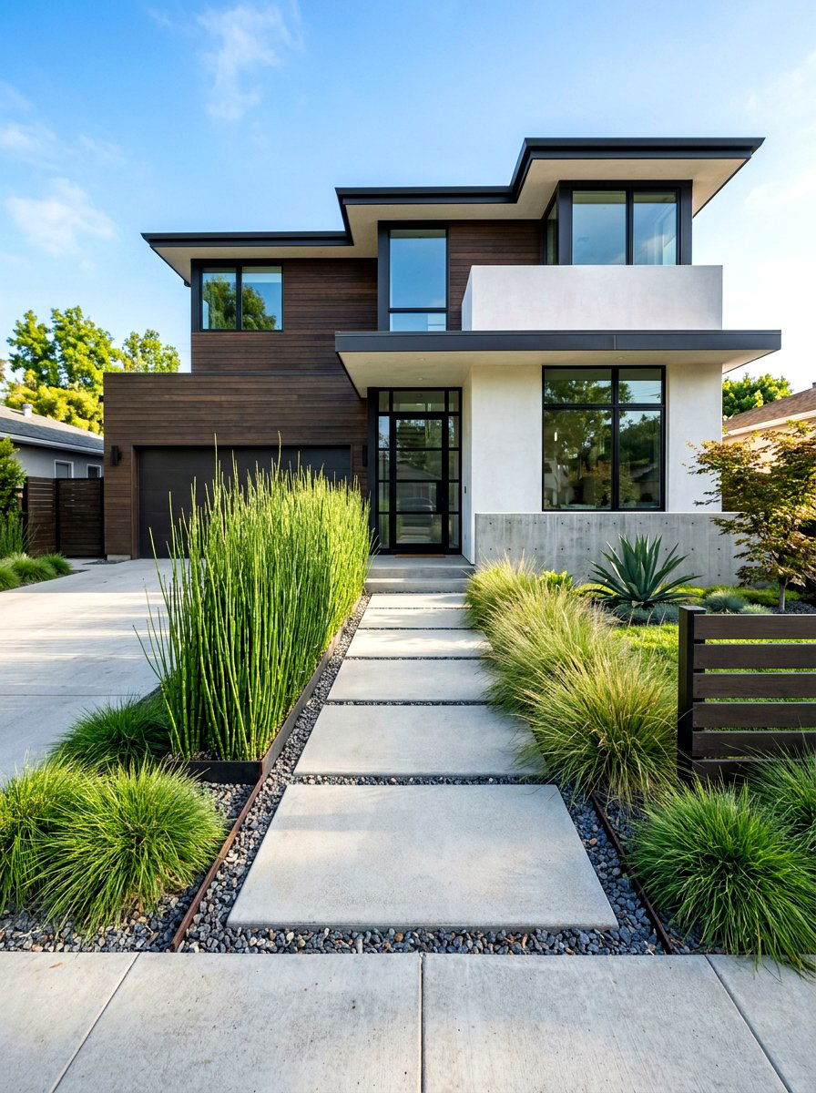 Modern front yard landscaping - 30 foundation landscaping ideas