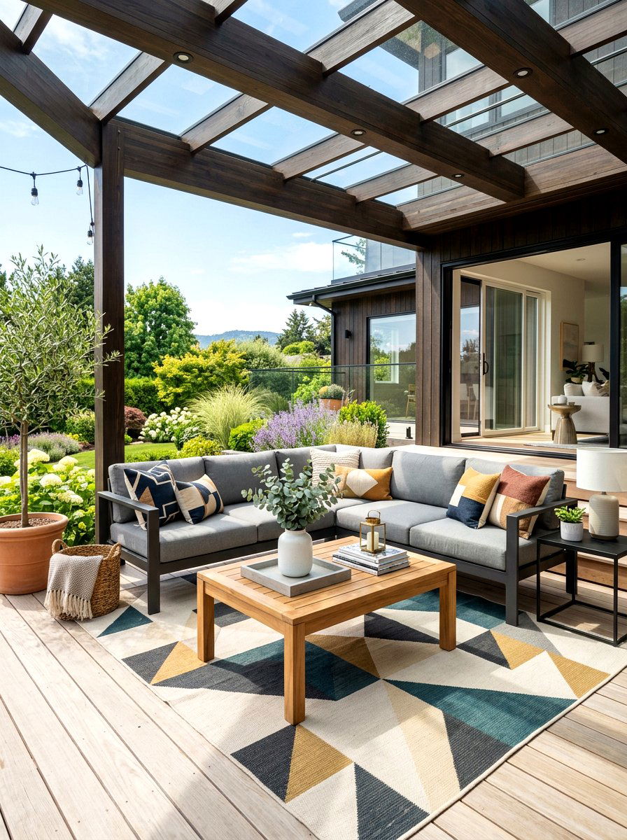 Modern furniture porch - 30 modern front porch ideas