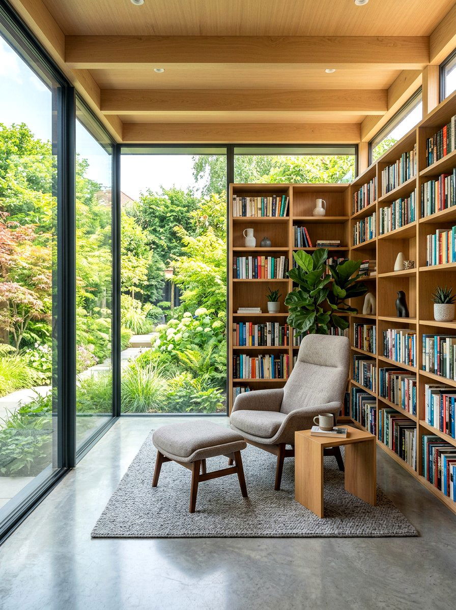 Modern garden library - 30 reading shed ideas