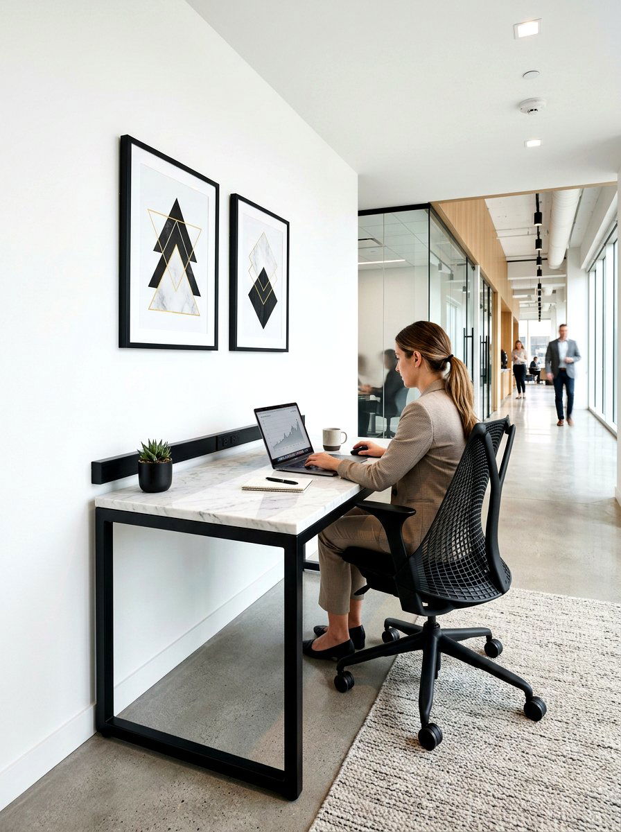 Modern hallway office nook - 30 hallway office nook ideas