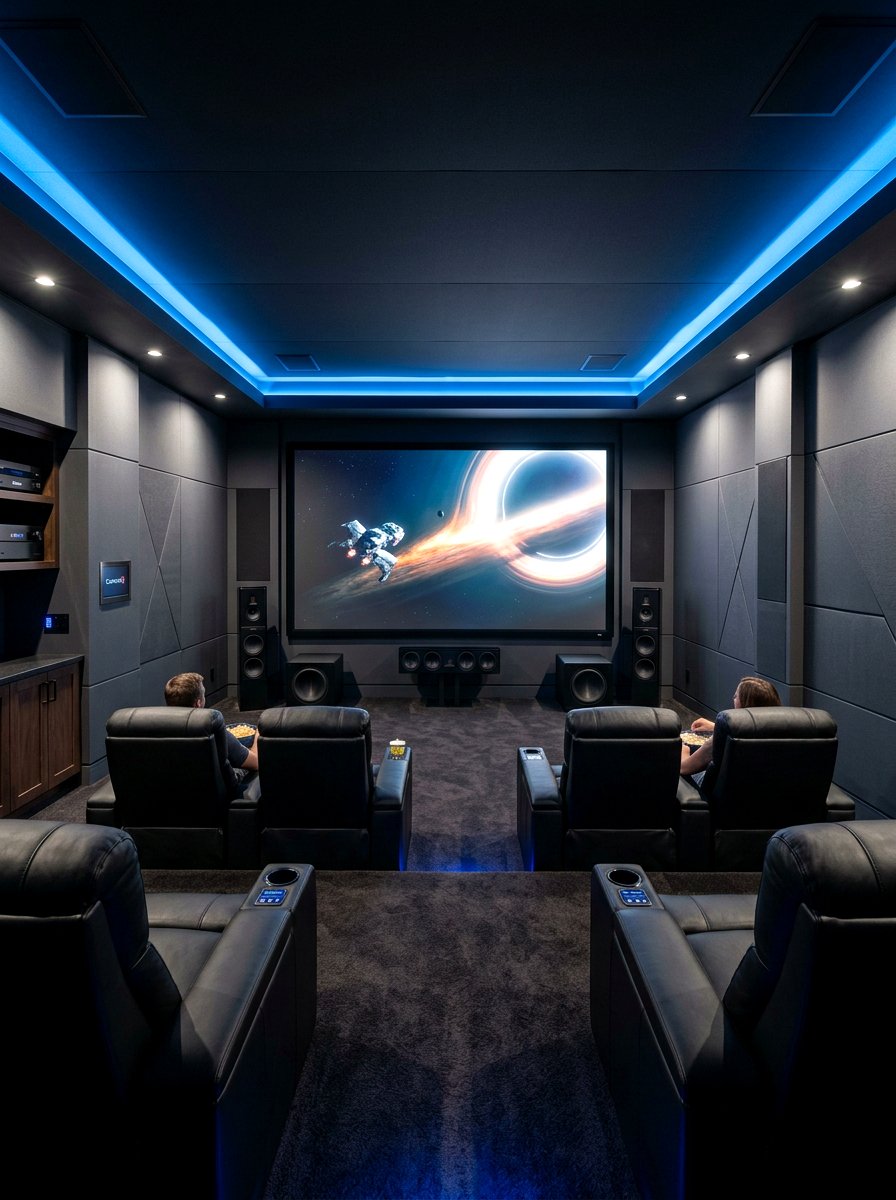 Modern home theater - 30 movie room ideas