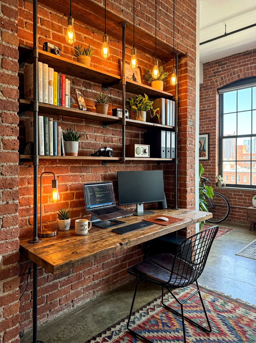Modern industrial cloffice - 30 desk in closet ideas aesthetic