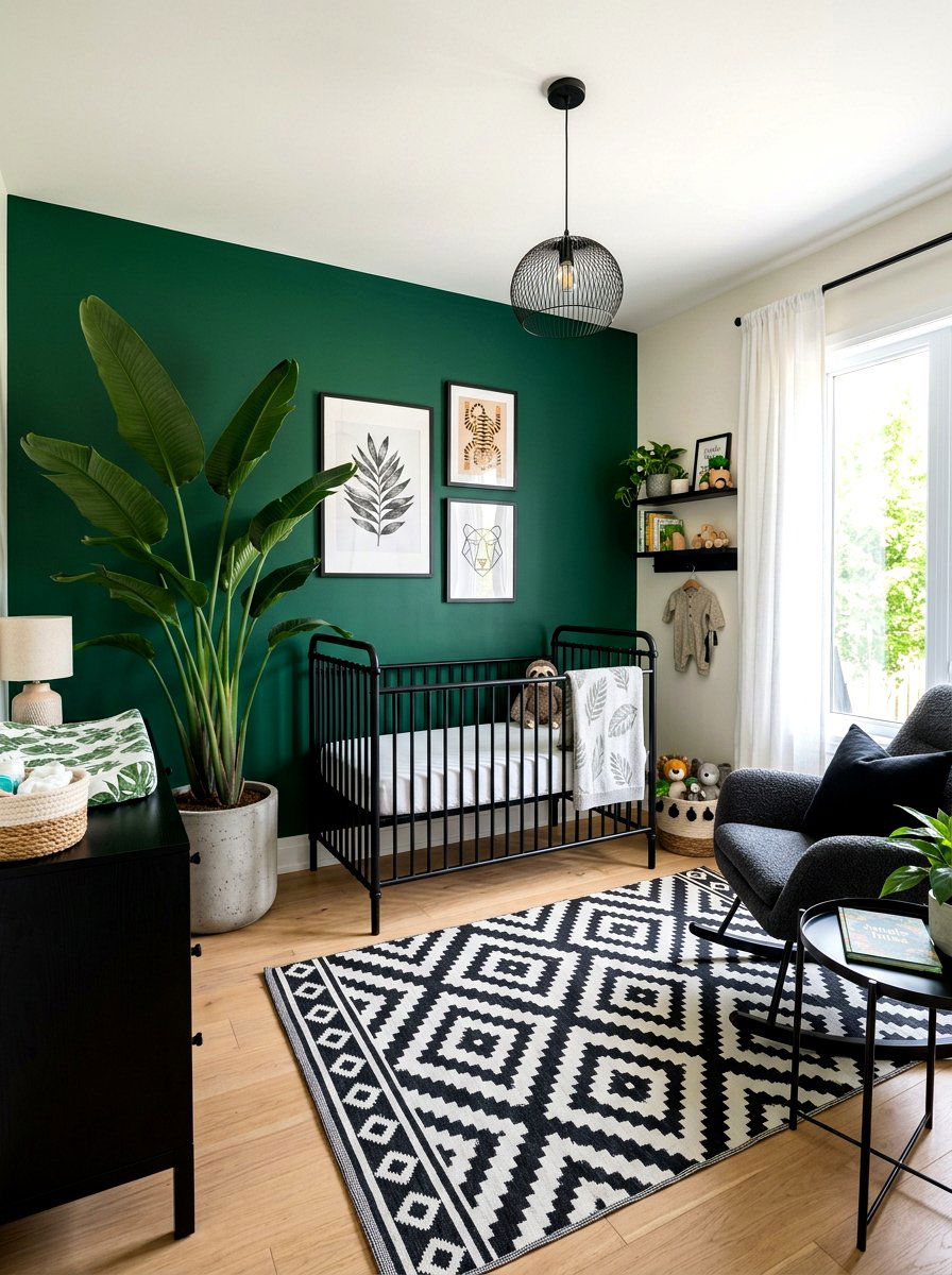 Modern jungle nursery - 30 safari nursery ideas