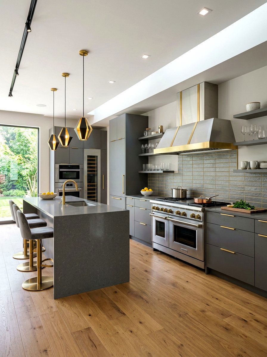 Modern kitchen mixed metals - 30 mixed metal kitchen ideas