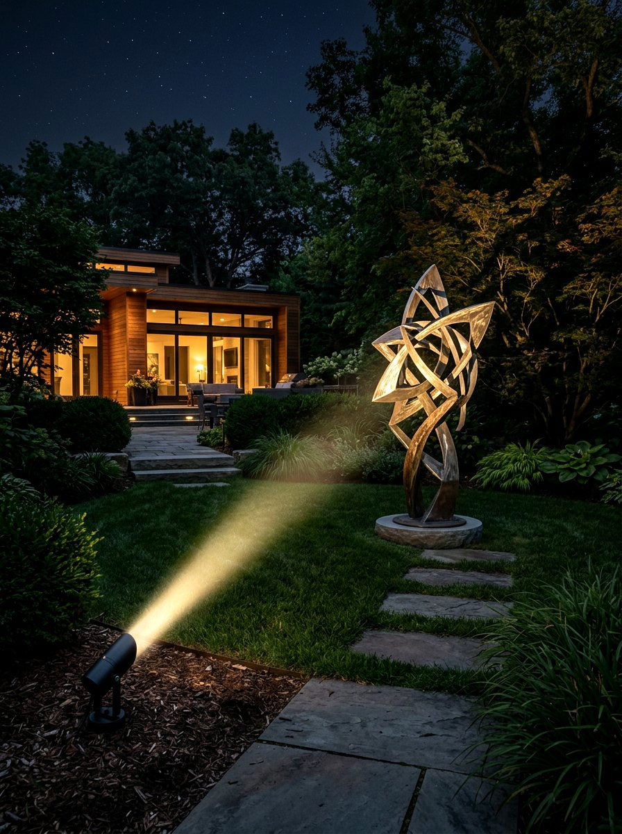 Modern landscape spotlight - 30 modern outdoor lighting ideas