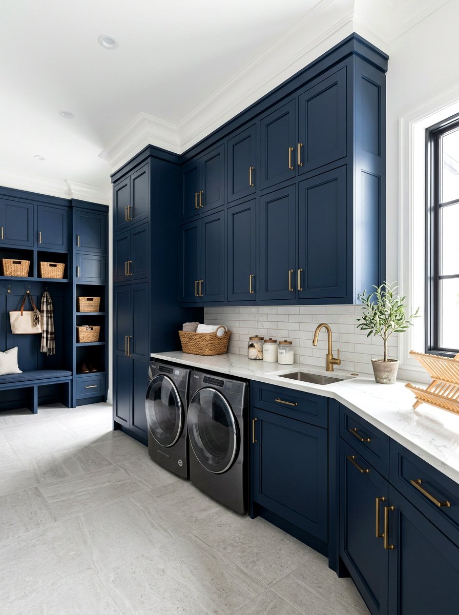 Modern laundry room cabinets - 30 small laundry room ideas