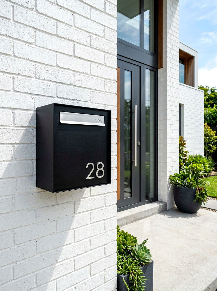 Modern mailbox - 30 modern front entry ideas