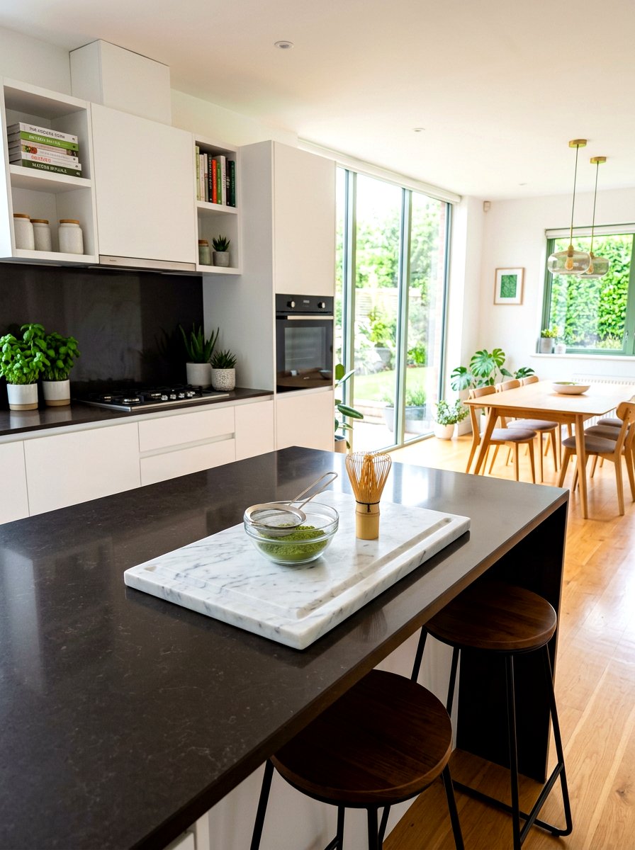 Modern marble tray setup - 30 matcha station ideas