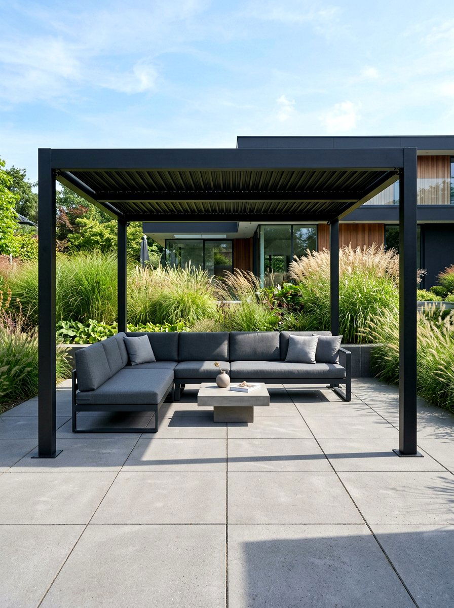 Modern metal gazebo - 30 patio gazebo ideas