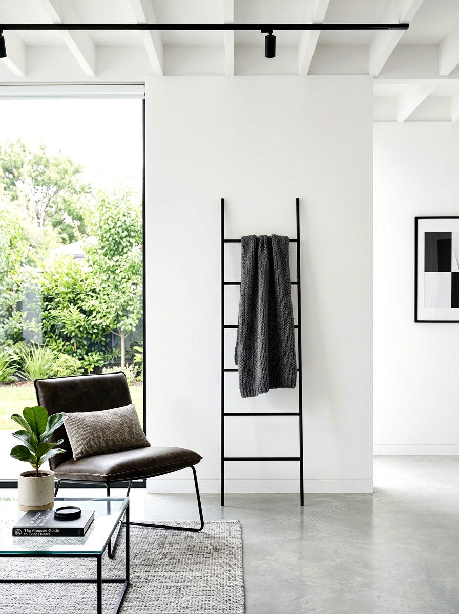 Modern metal ladder - 30 decorative ladder ideas