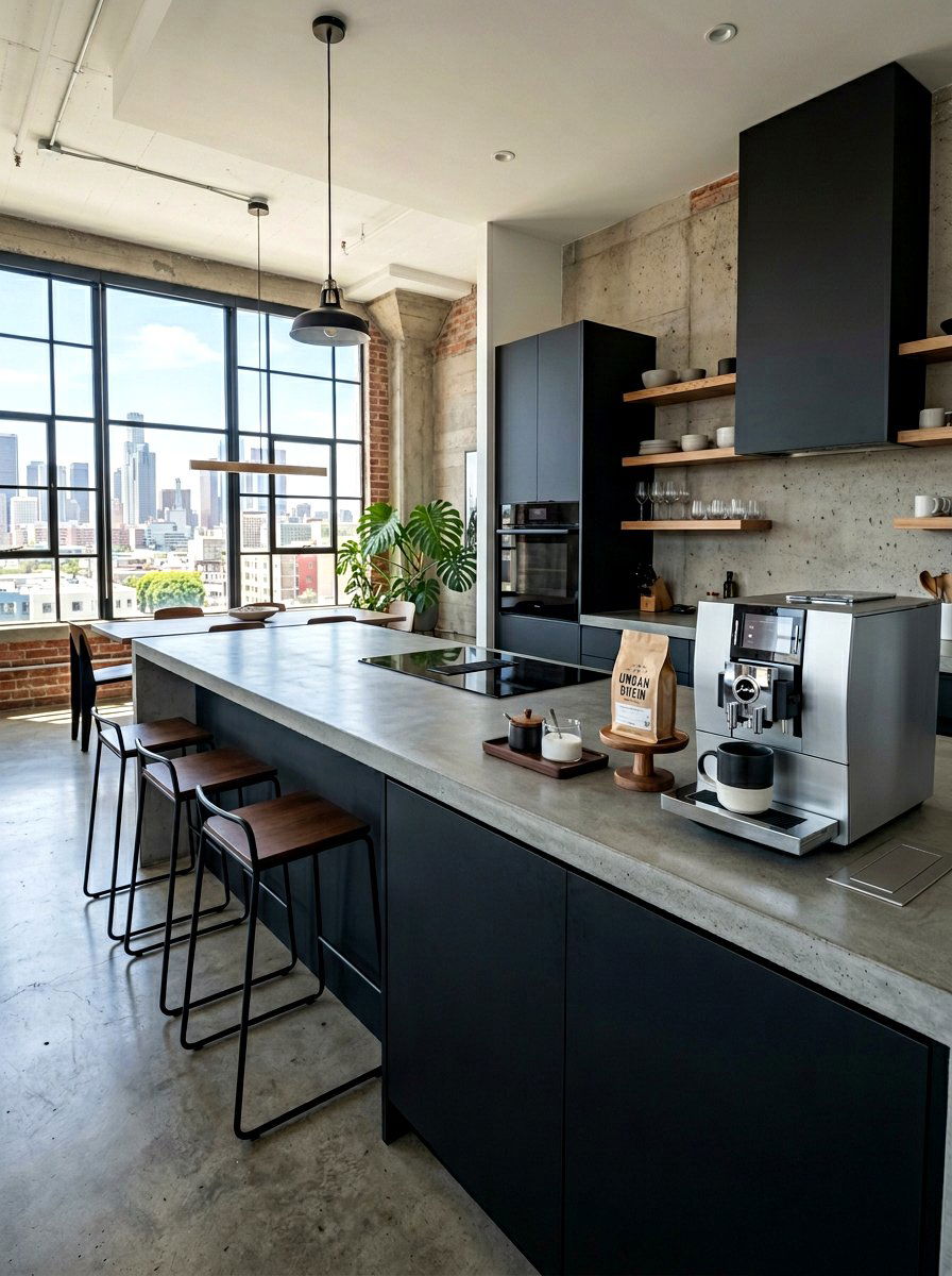 Modern minimalist breakfast bar - 30 breakfast station cabinet ideas