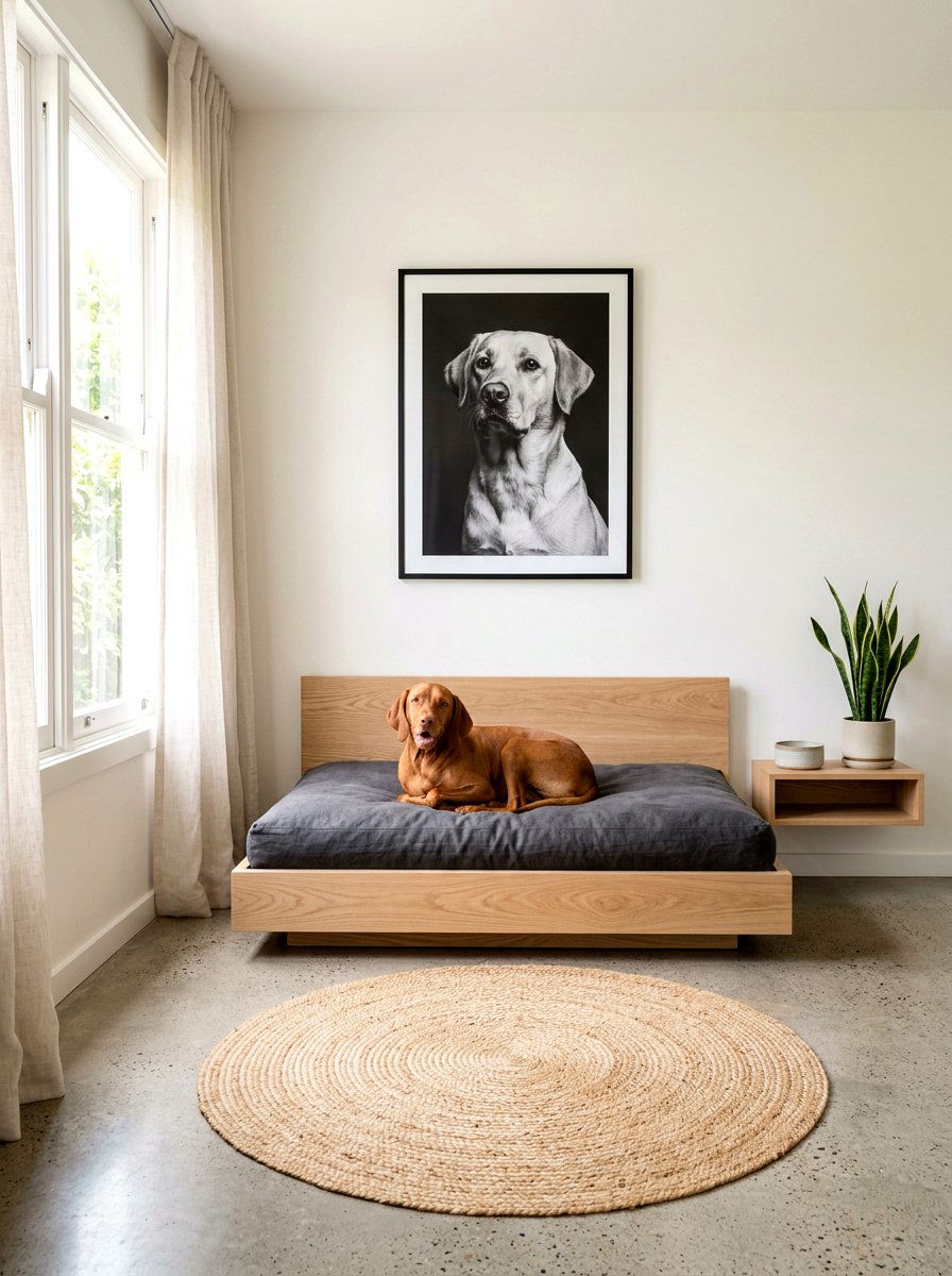 Modern minimalist dog bedroom - 30 Pinterest dog room ideas