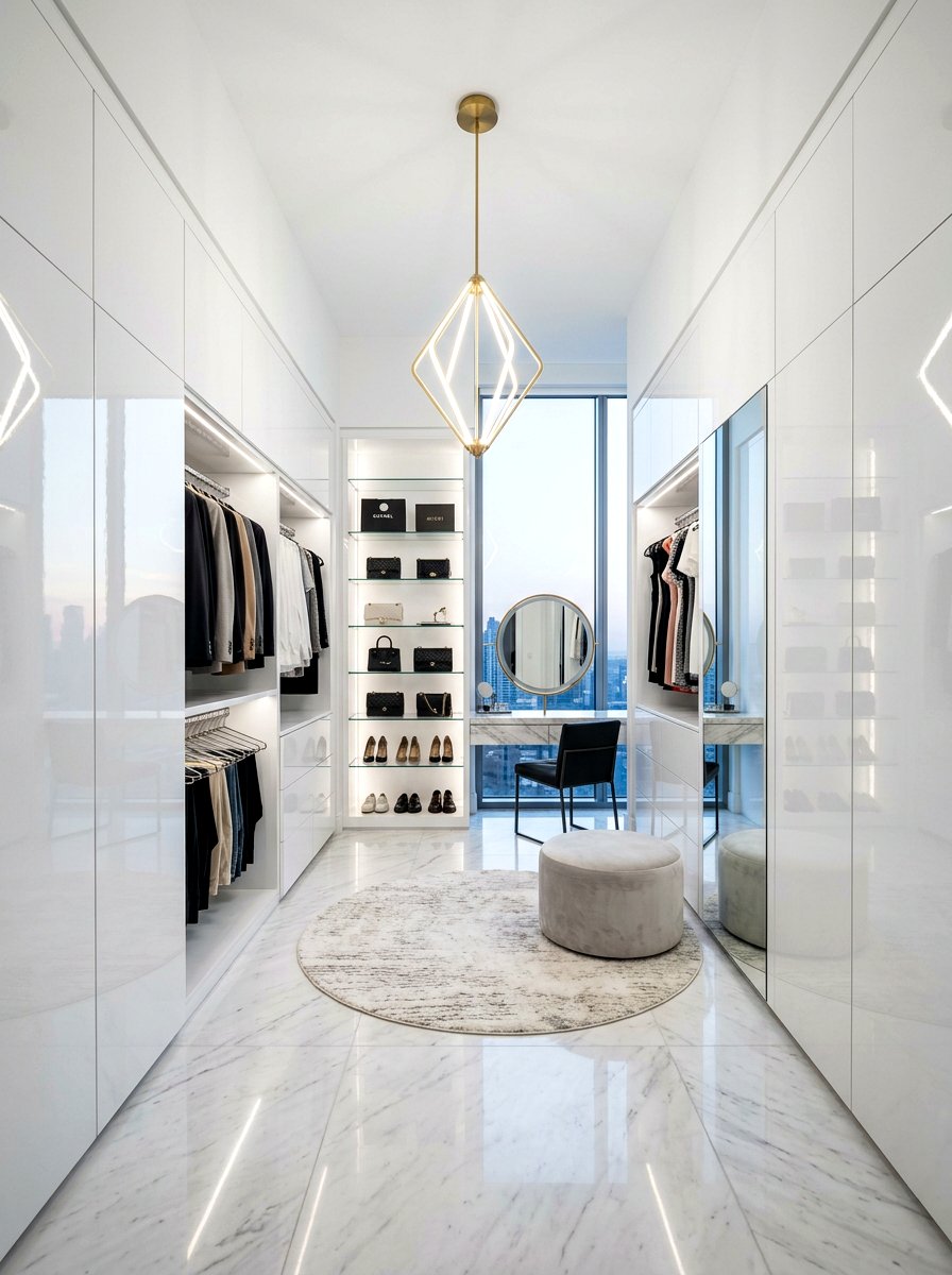 Modern minimalist glam closet - 30 glam closet ideas