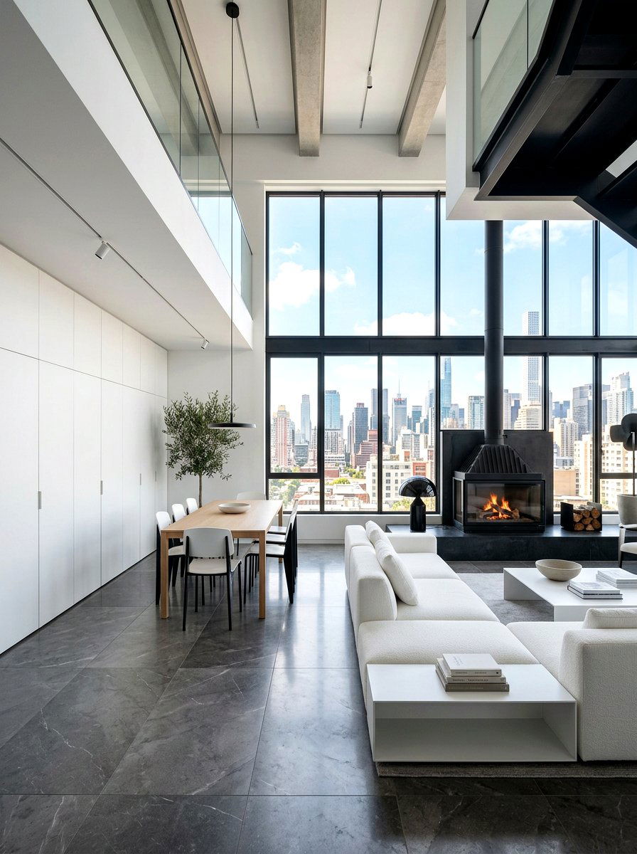 Modern minimalist loft - 30 loft apartment ideas