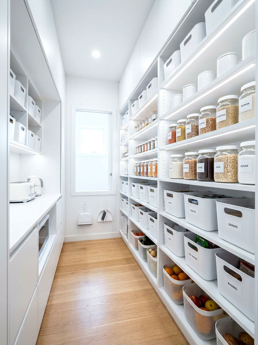 Modern minimalist pantry - 30 pantry snack zone ideas