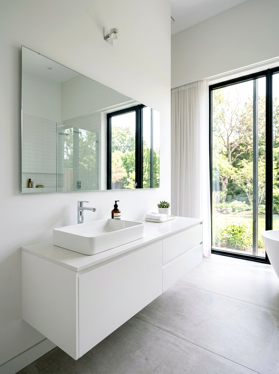 Modern minimalist vessel sink bathroom - 30 vessel sink bathroom ideas