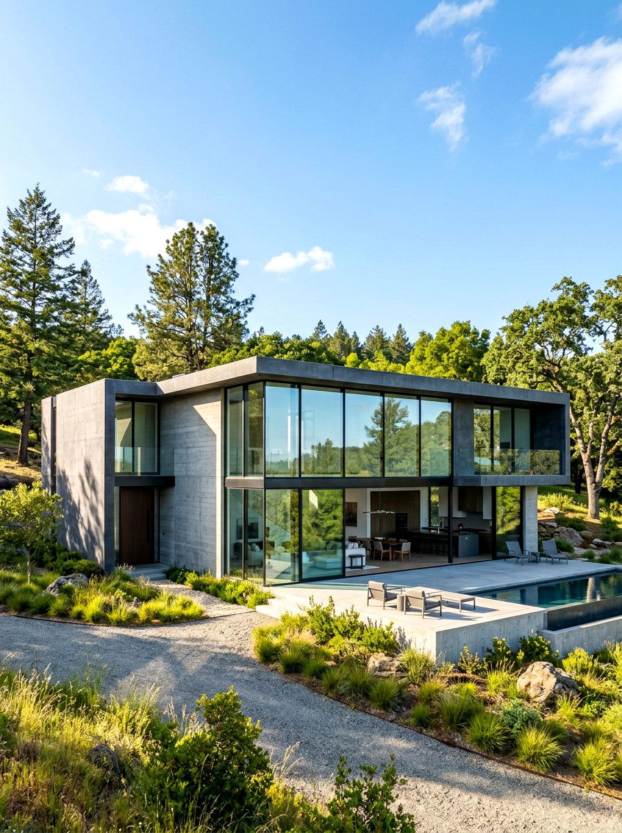 Modern minimalist window trim - 30 outdoor window trim ideas