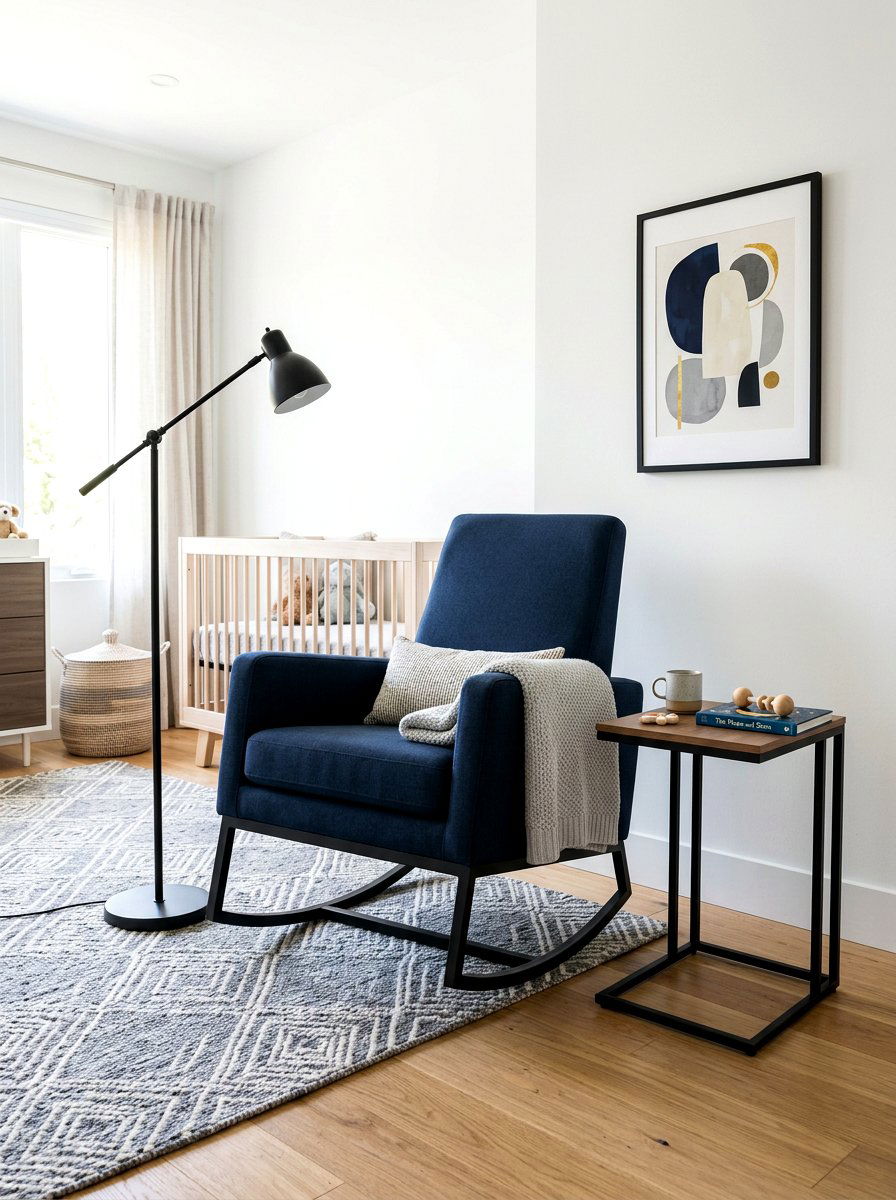 Modern nursery rocking chair setup - 30 nursery rocking chair corner ideas