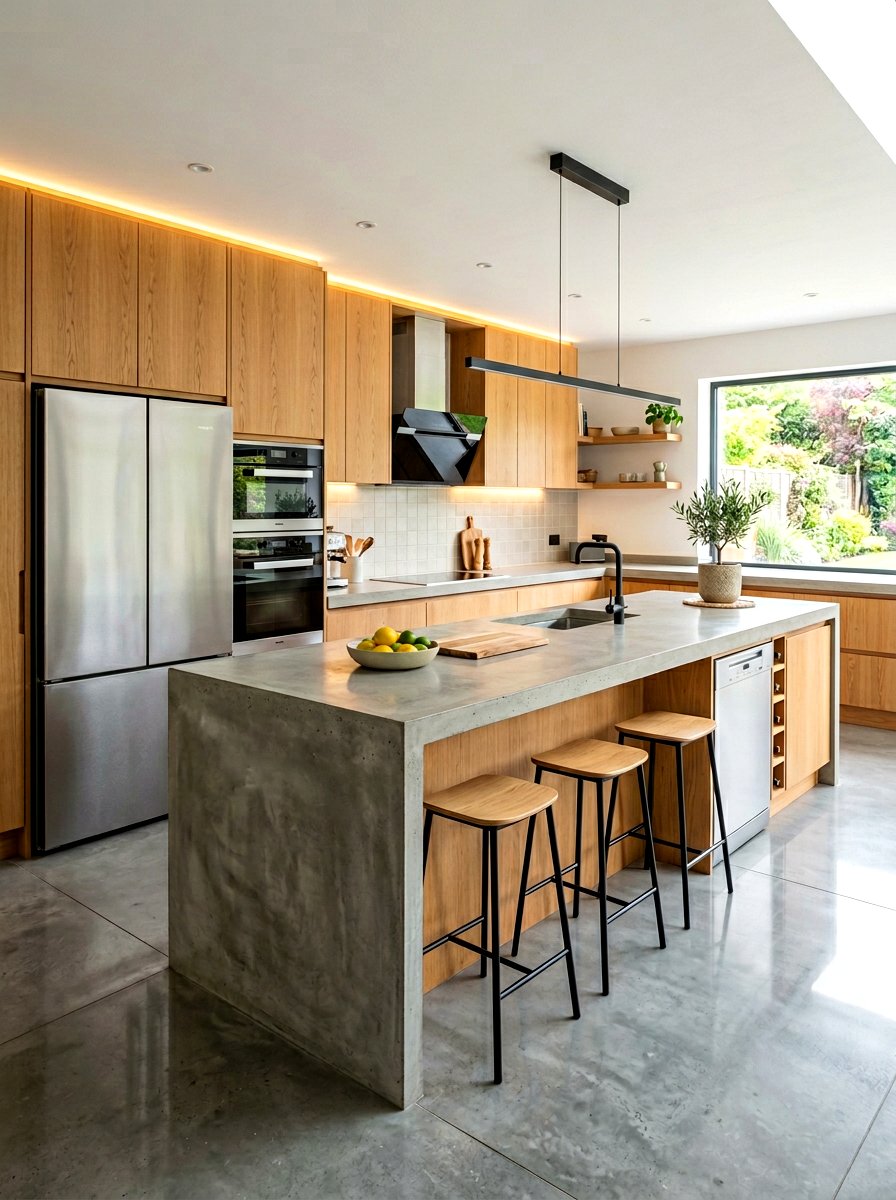 Modern oak kitchen cabinets - 30 oak kitchen cabinet ideas