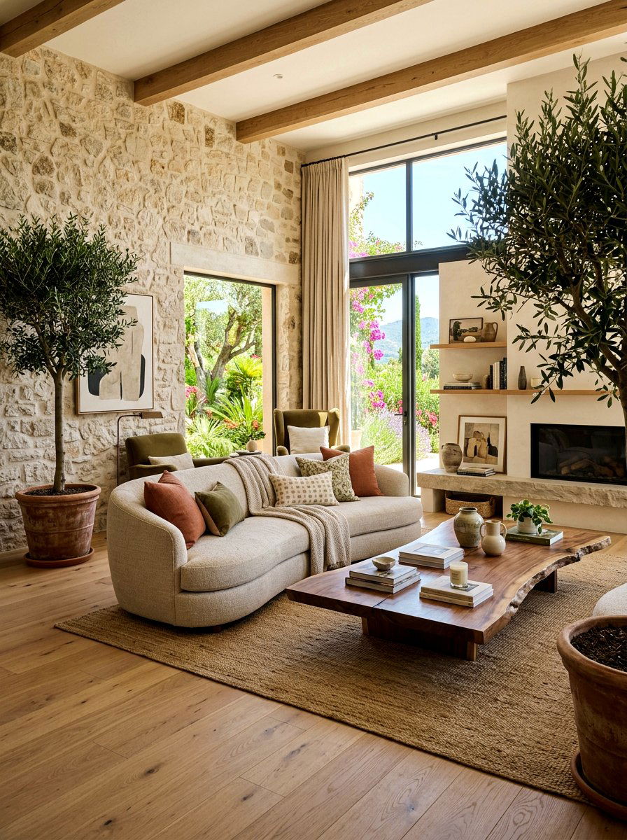 Modern organic living room - 30 warm neutral living room ideas