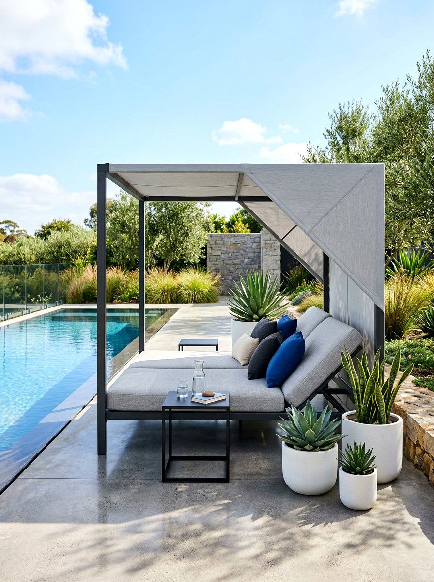 Modern outdoor daybed - 30 outdoor daybed canopy ideas