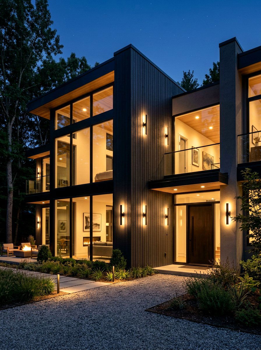 Modern outdoor wall sconce - 30 outdoor lighting ideas