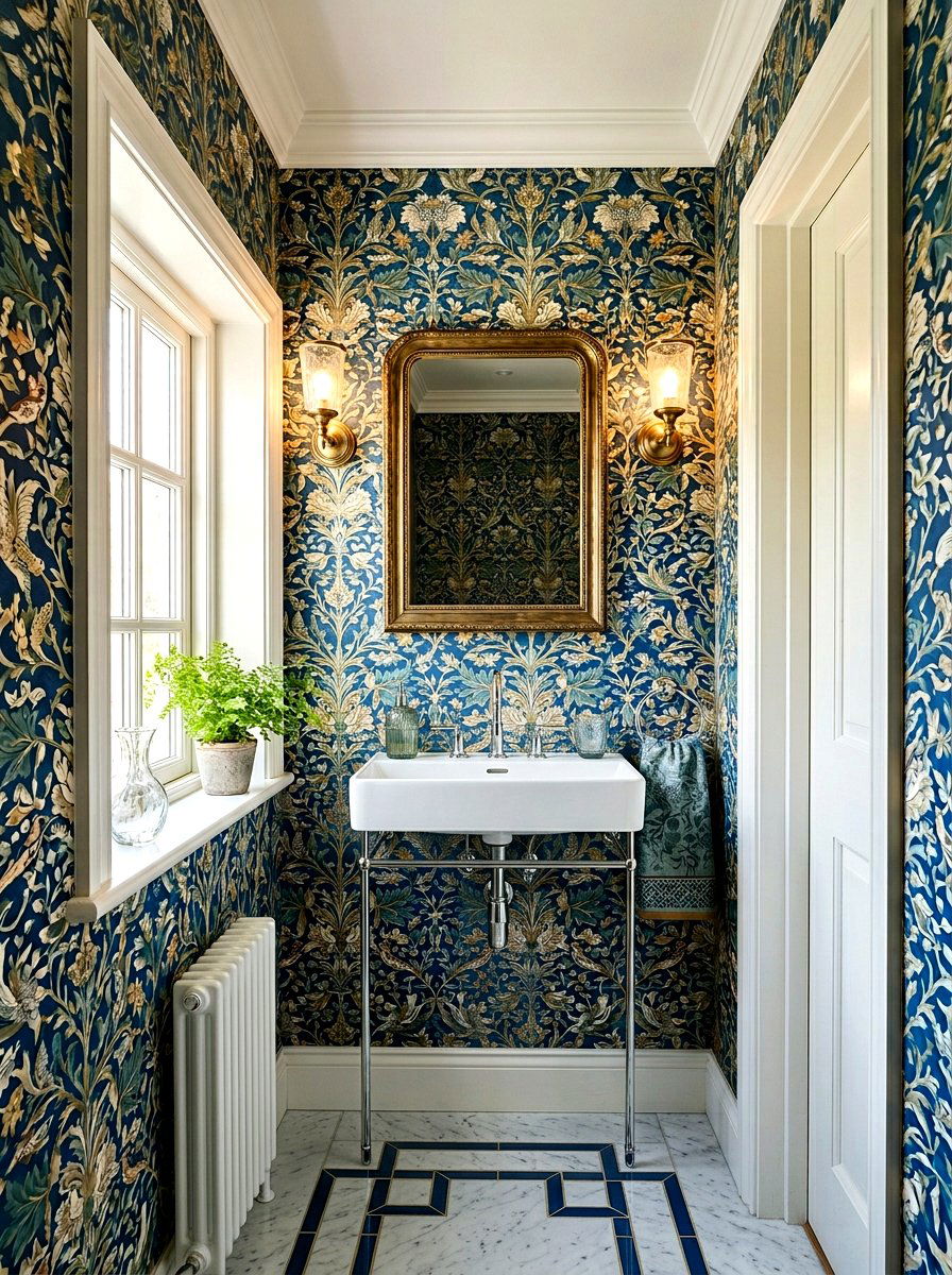 Modern pedestal sink - 30 small guest bath decor ideas