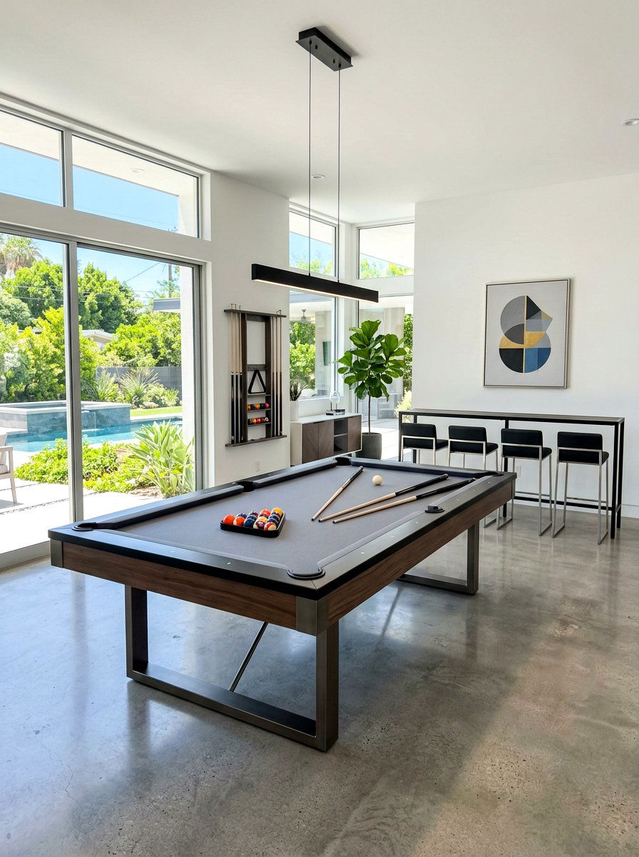 Modern pool room - 30 billiards room ideas