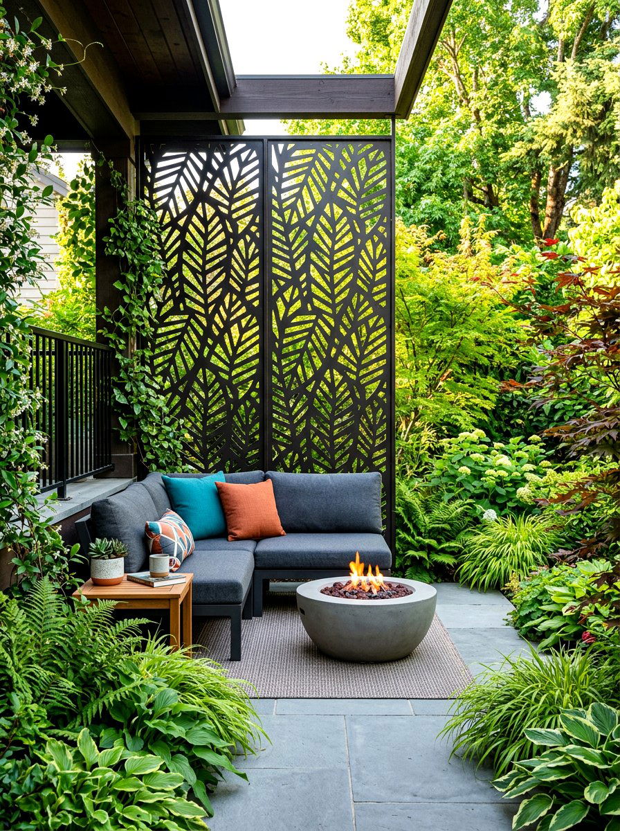 Modern porch privacy screen - 30 modern front porch ideas