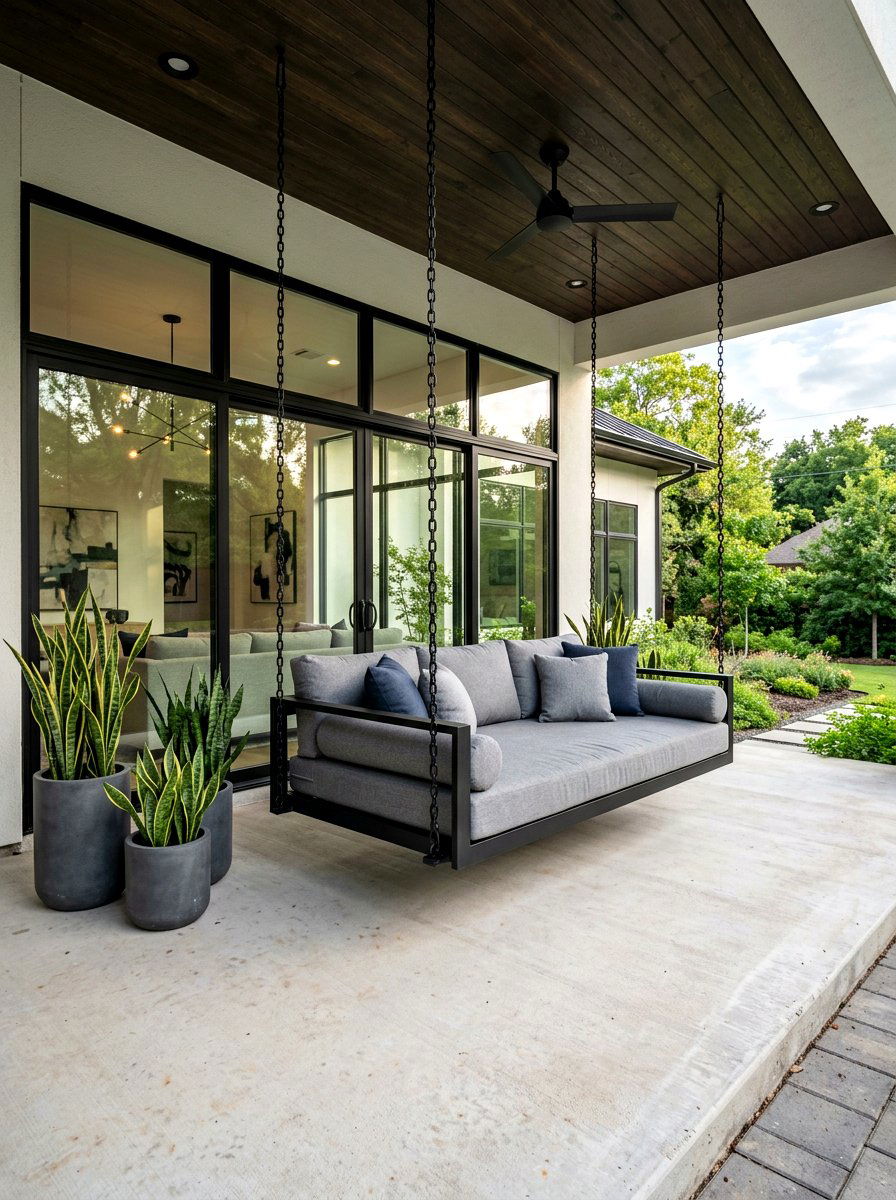 Modern porch swing bed - 30 porch swing bed ideas