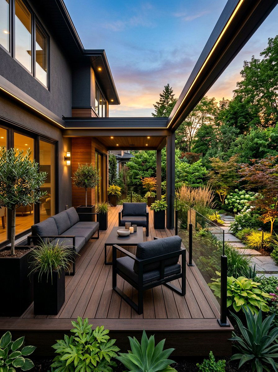 Modern porch - 30 cozy evening porch ideas
