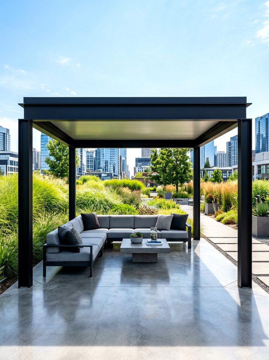 Modern steel pavilion - 30 open air pavilion ideas